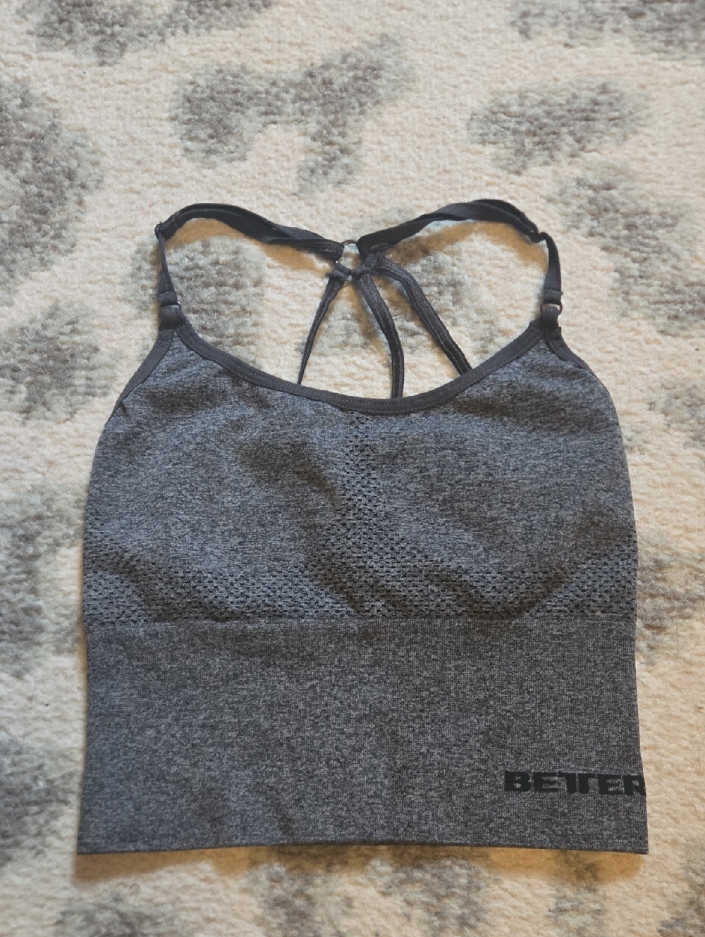 Better Bodies Astoria seamless bra Graphite Melange Sz S